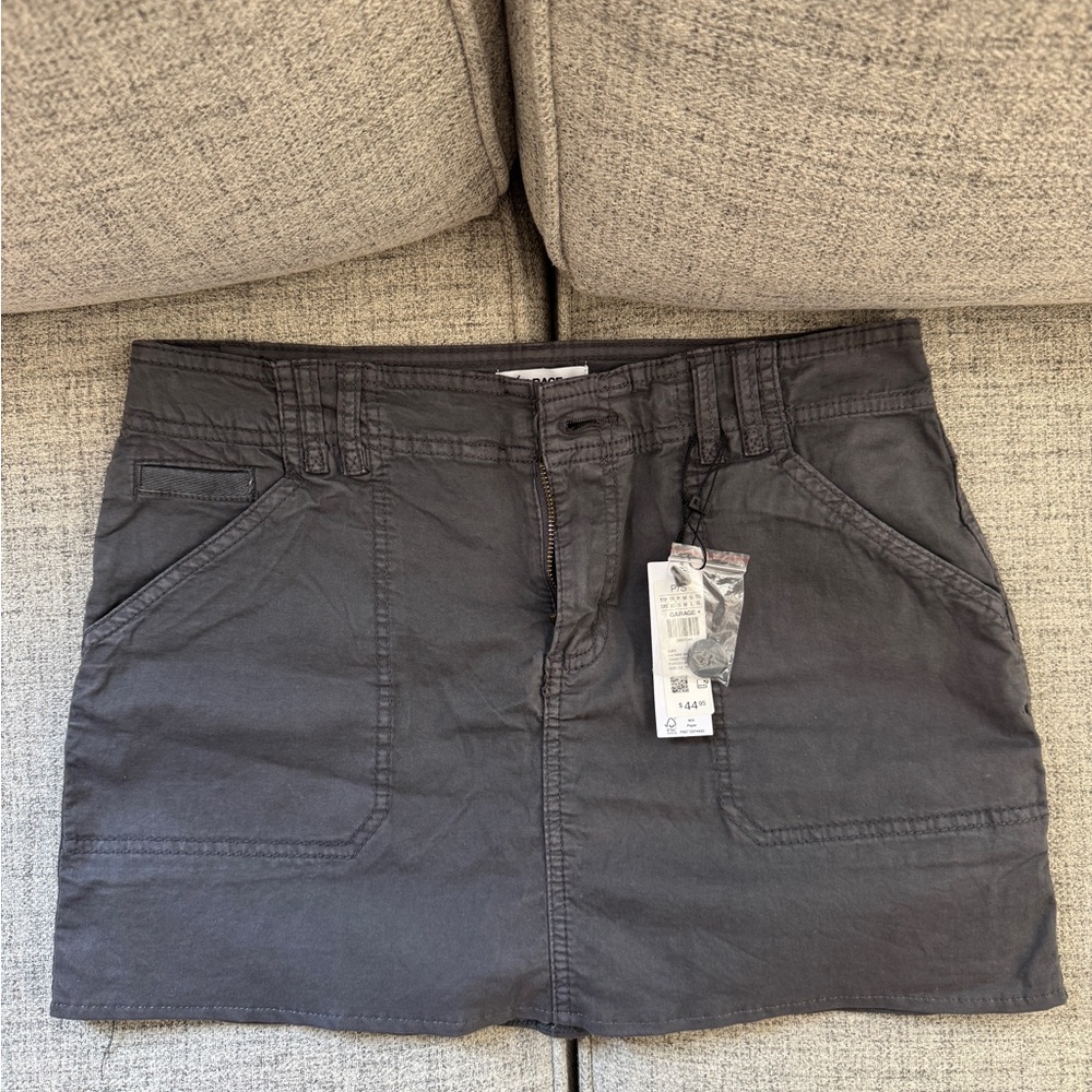 Garage Charcoal Mini Skirt